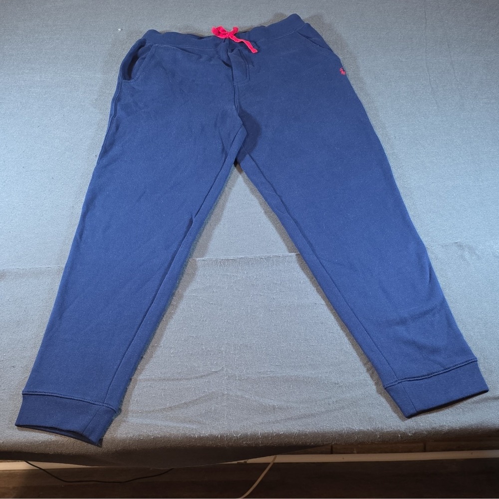 Polo Ralph Lauren Boys Navy Logo Jogger Sweatpants Drawstring Fleece XL